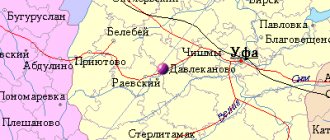 Карта окрестностей города Давлеканово от НаКарте.RU