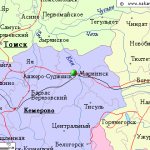 Карта окрестностей города Мариинск от НаКарте.RU