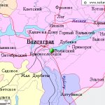 Карта окрестностей города Волжский от НаКарте.RU
